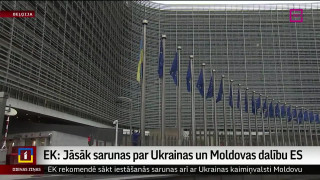 EK: Jāsāk sarunas par Ukrainas un Moldovas dalību ES