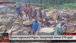 Zemes nogruvumā Papua-Jaungvinejā vismaz 670 upuri