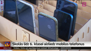 Skolās līdz 6. klasei aizliedz mobilos telefonus