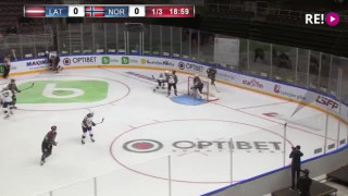 Pārbaudes spēle hokejā. Latvija - Norvēģija 0:1