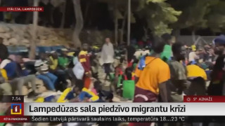 Lampedūzas sala piedzīvo migrantu krīzi