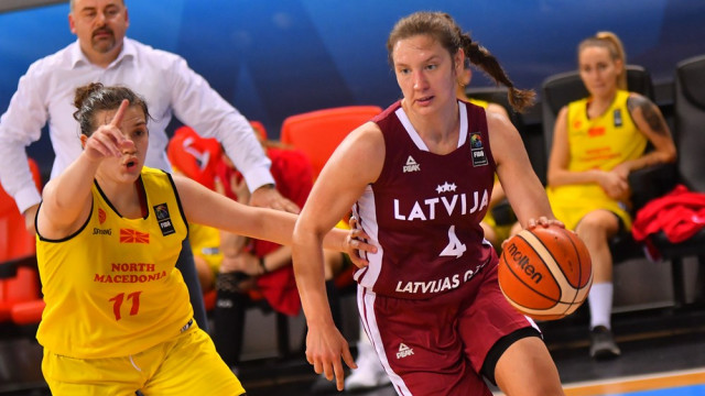 Eiropas čempionāta atlases spēle basketbolā sievietēm. Latvija – Zviedrija. Tiešraide
