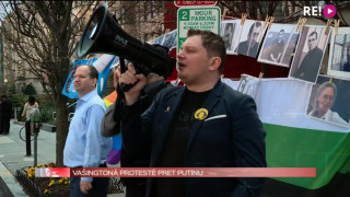 Vašingtonā protestē pret Putinu