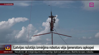 Latvijas ražotājs izmēģina robotus vēja ģeneratoru apkopei