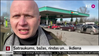 Satraukums, bažas, rindas un... ikdiena