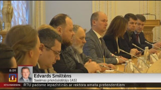 Telefonintervija ar Saeimas priekšsēdētāju (AS) Edvardu Smiltēnu