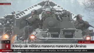 Krievija sāk militārus manevrus manevrus pie Ukrainas
