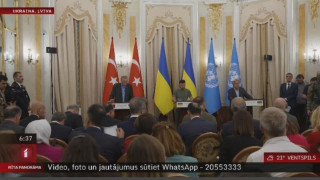 Ļvivā tikušies Ukrainas, ANO un Turcijas līderi