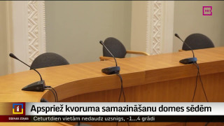 Apspriež kvoruma samazināšanu domes sēdēm