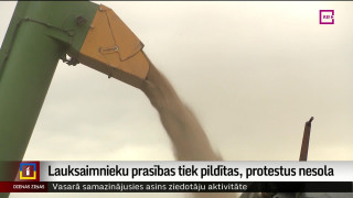 Lauksaimnieku prasības tiek pildītas, protestus nesola