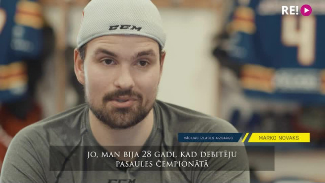 Vācijas izlases hokejists Marko Novaks: Pasaules čempionātā debitēju 28 gadu vecumā