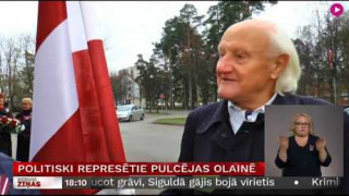 Politiski represētie pulcējas Olainē