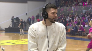 Latvijas kausa basketbolā fināls "VEF Rīga" - "Rīgas zeļļi". Puslaika studija