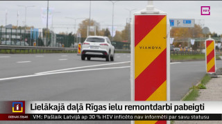 Lielākajā daļā Rīgas ielu remontdarbi pabeigti