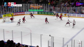 Pasaules hokeja čempionāta pusfināls Kanāda - Latvija 4:2