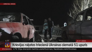 Krievijas raķetes triecienā Ukrainas ciematā 51 upuris