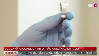 Jelgavā apjukums par otrās vakcīnas laikiem