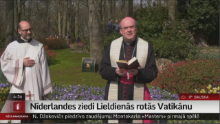 Nīderlandes ziedi Lieldienās rotās Vatikānu