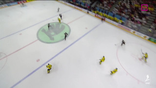 Pasaules hokeja čempionāta spēle Zviedrija - Kanāda 3:2