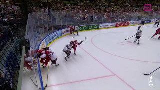 Pasaules hokeja čempionāta spēle Polija - Latvija 4:4
