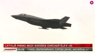 Latvijā pirmo reizi ierodas iznīcinātāji F-35