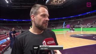 LBL finālsērijas 4. spēle. Intervija ar Jāni Gailīti un Juri Umbraško pirms spēles