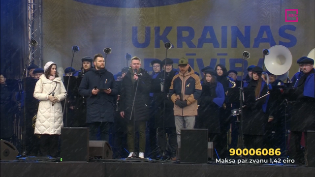 Ukrainas brīvībai. Koncerts pie Rīgas Kongresu nama
