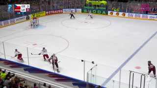 Pasaules hokeja čempionāta spēle Čehija  - Latvija 3 : 4
