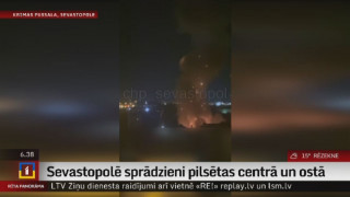 Sevastopolē sprādzieni pilsētas centrā un ostā