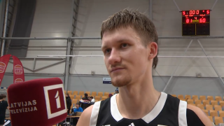 Latvijas - Igaunijas basketbola līgas spēle "VEF Rīga" - "Keila Coolbet". Roberts Bērziņš