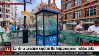 Londonā parādījies septītais Benksija zīmējums nedēļas laikā