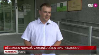 Rēzeknes novadā vakcinējušies 38% pedagogu