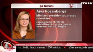 Premjere: Latvija gatava uzņemt 250 bēgļus