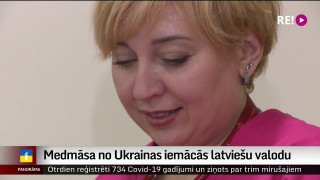 Medmāsa no Ukrainas iemācās latviešu valodu