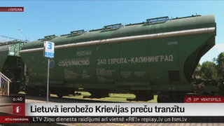 Lietuvā ierobežo Krievijas preču tranzītu