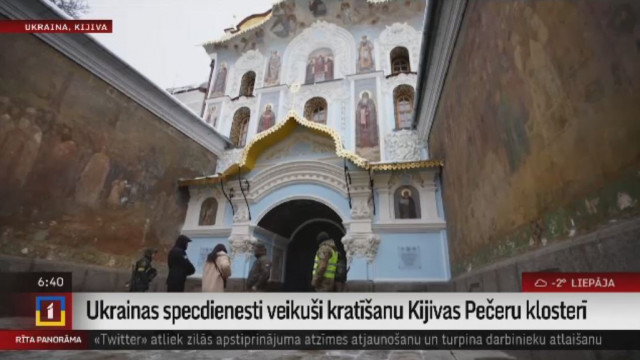Ukrainas specdienesti veikuši kratīšanu Kijivas Pečeru klosterī