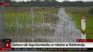 Lietuva sāk žoga būvniecību uz robežas ar Baltkrieviju