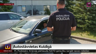 Kuldīgā liels auto stāvēšanas noteikumu pārkāpumu skaits