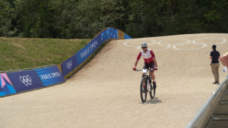 Kalnu riteņbraucējs Mārtiņš Blūms aizvadījis treniņus olimpiskajā trasē