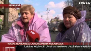 Kijevas Neatkarības laukumā piemin nogalinātos