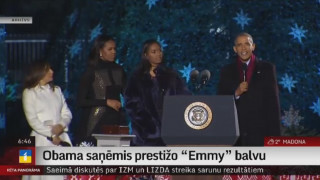 Obama saņēmis prestižo "Emmy" balvu