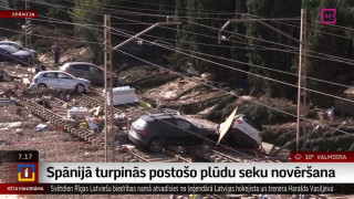 Spānijā turpinās postošo plūdu seku novēršana