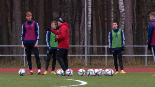 Latvijas U21 futbola izlase gatavojas Baltijas kausam