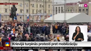 Krievijā turpinās protesti pret mobilizāciju