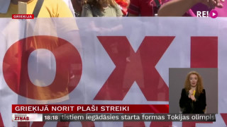 Grieķijā norit plaši streiki