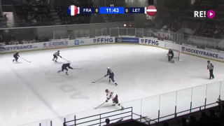 Pārbaudes spēle hokejā Francija-Latvija 0:1