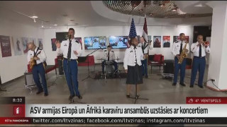 ASV armijas Eiropā un Āfrikā karavīru ansamblis uzstāsies ar koncertiem