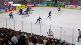 Pasaules hokeja čempionāta spēle Somija - Dānija 3:1