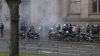Motociklisti protestē pret nodokļu paaugstināšanu