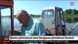 Darbu pārtraukusi sena Daugavas pārceltuve Dunavā